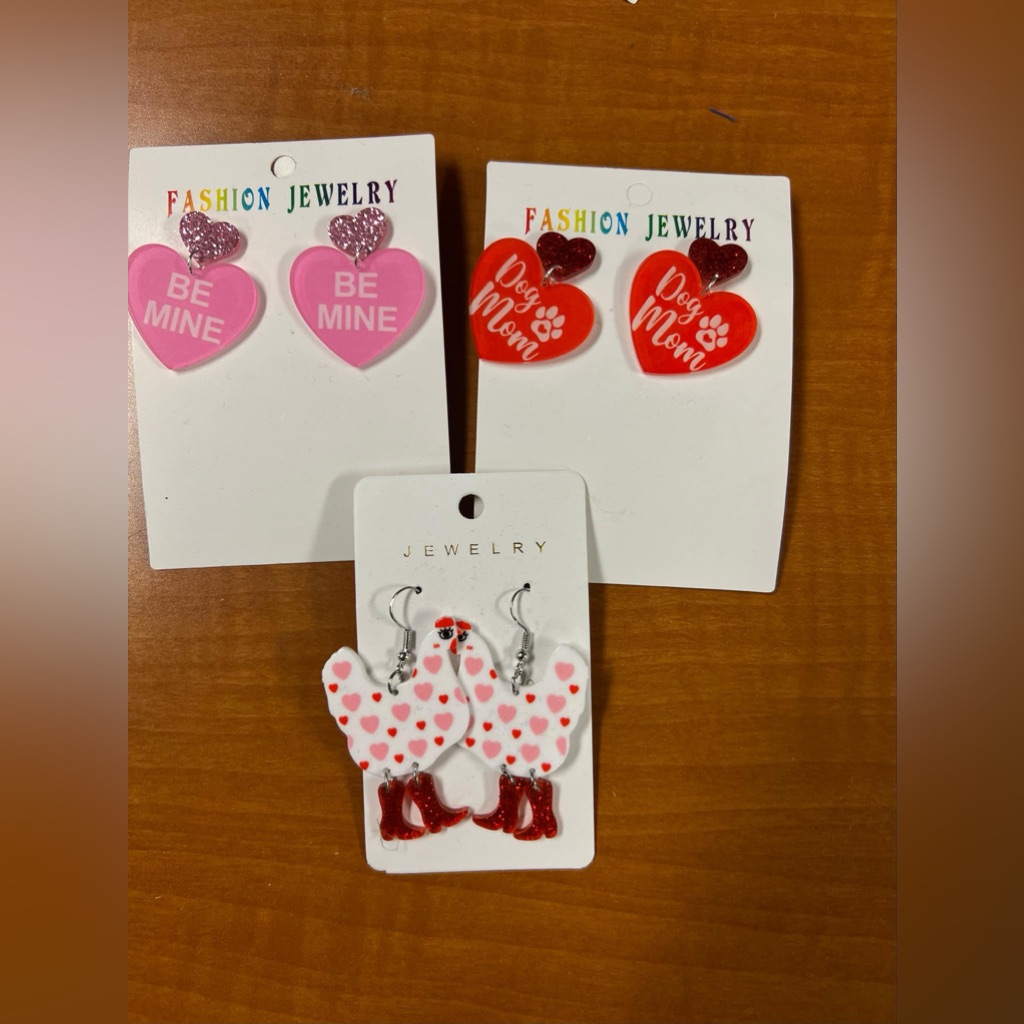 Brand New Valentines Day Earrings